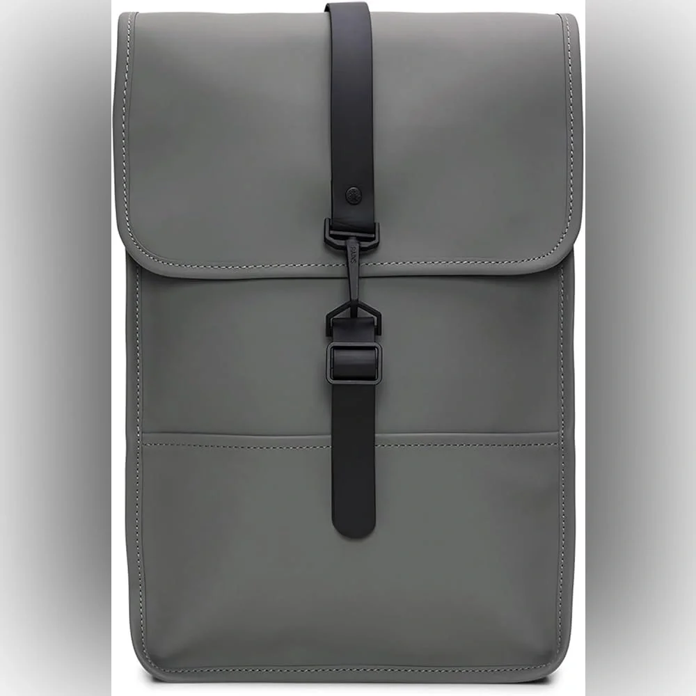 RAINS Backpack Mini - Grey Waterproof Backpack Fits 13